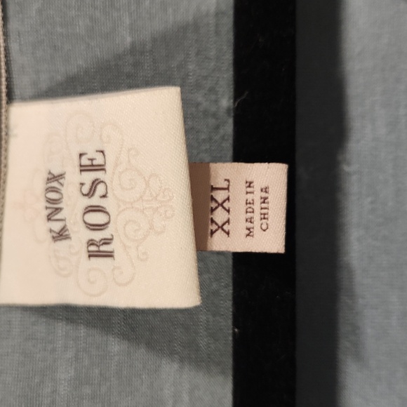 Knox Rose Dusty Teal Lace Detail Blouse - Picture 3 of 7